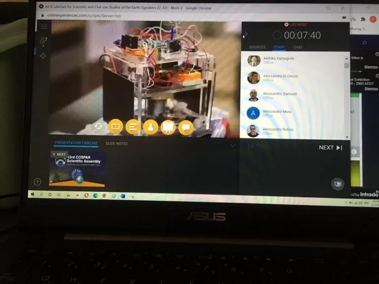 Presentation of SRL-team’s paper at 43 COSPAR-Hybrid Assembly