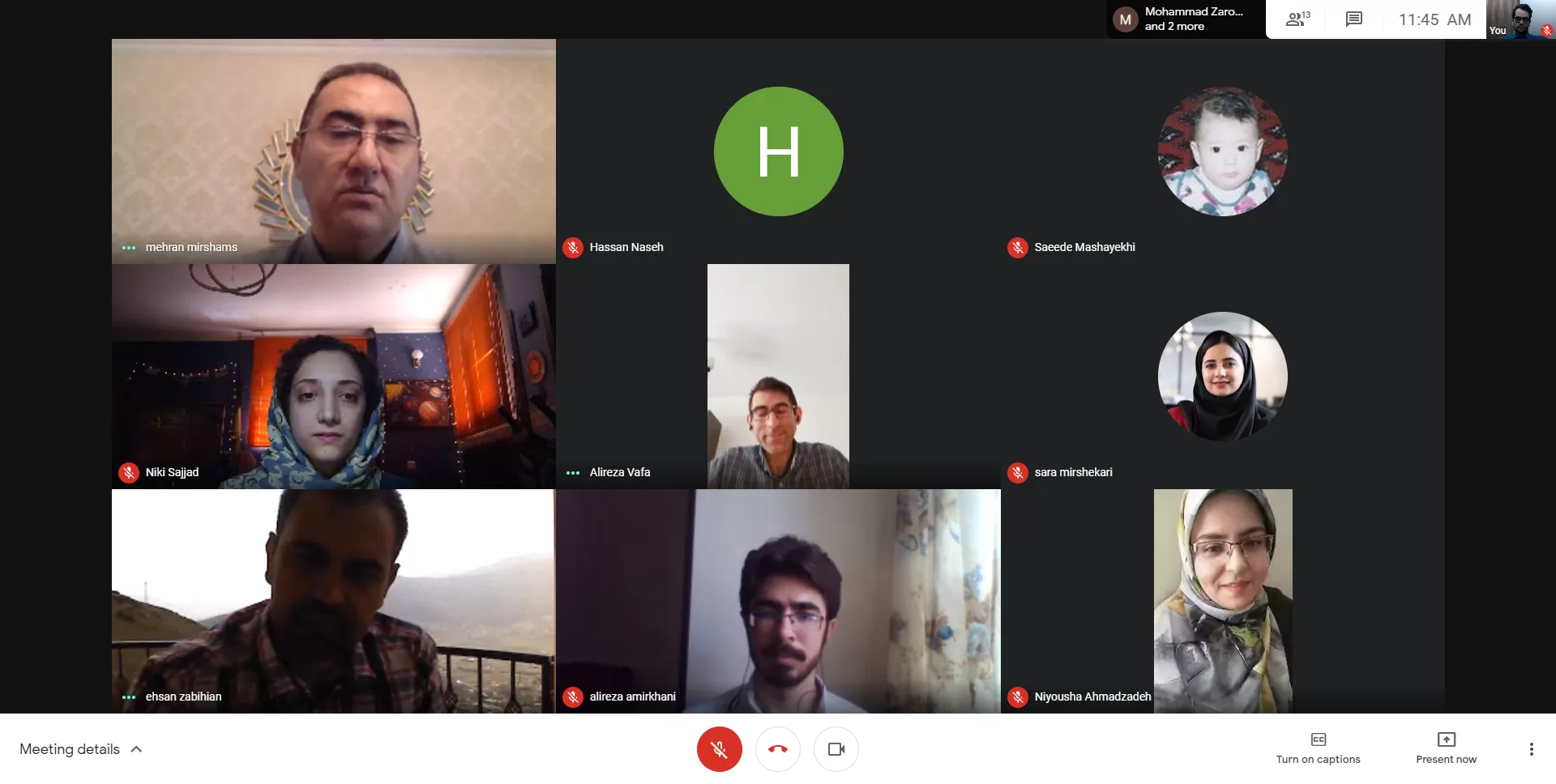 The end-of-year meeting of the members of the Space Research Laboratory