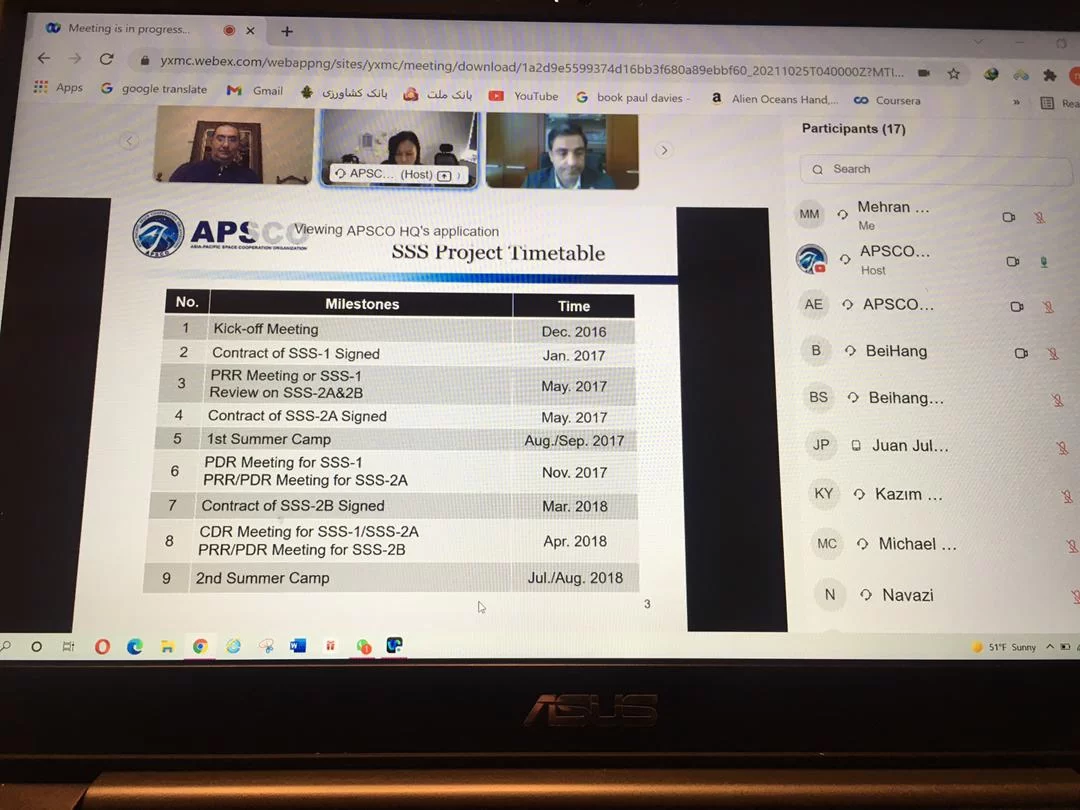 The first SSS  after launch meeting