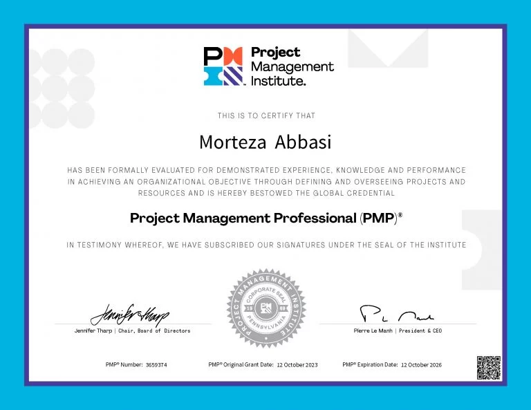Attaining the Project Management Professional (PMP)® certification by Morteza Abbasi