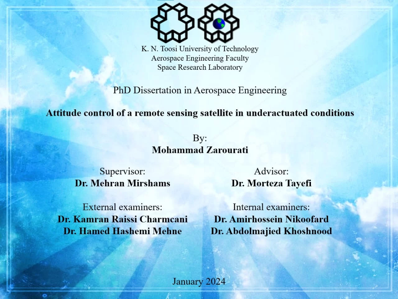 A Thesis Defense Session for PhD/Mohammad Zarourati