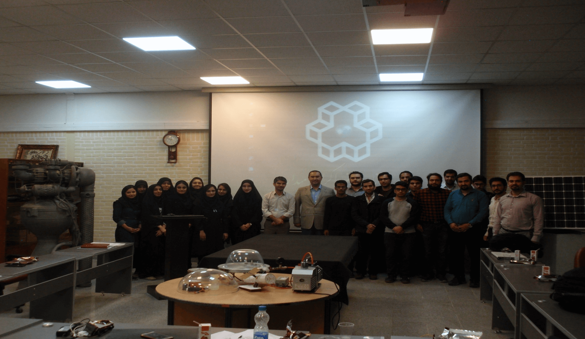 SRL team working in the lab